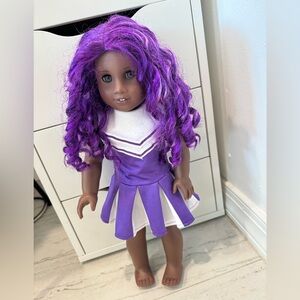 American Girl Truly Me Doll - purple curly hair